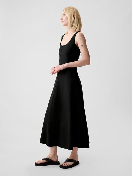 GAP Dresses & Skirts - NWT GAP M Black Linen-Blend Midi Dress